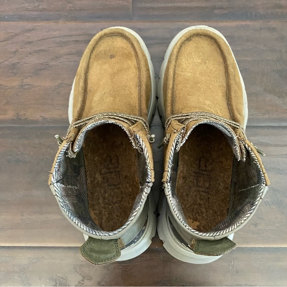 Hey Dude! Boris Eco Men's Brown & Gray Ankle Boots Size 10 - Picture 3 of 8